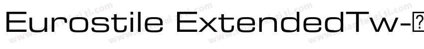 Eurostile ExtendedTw字体转换